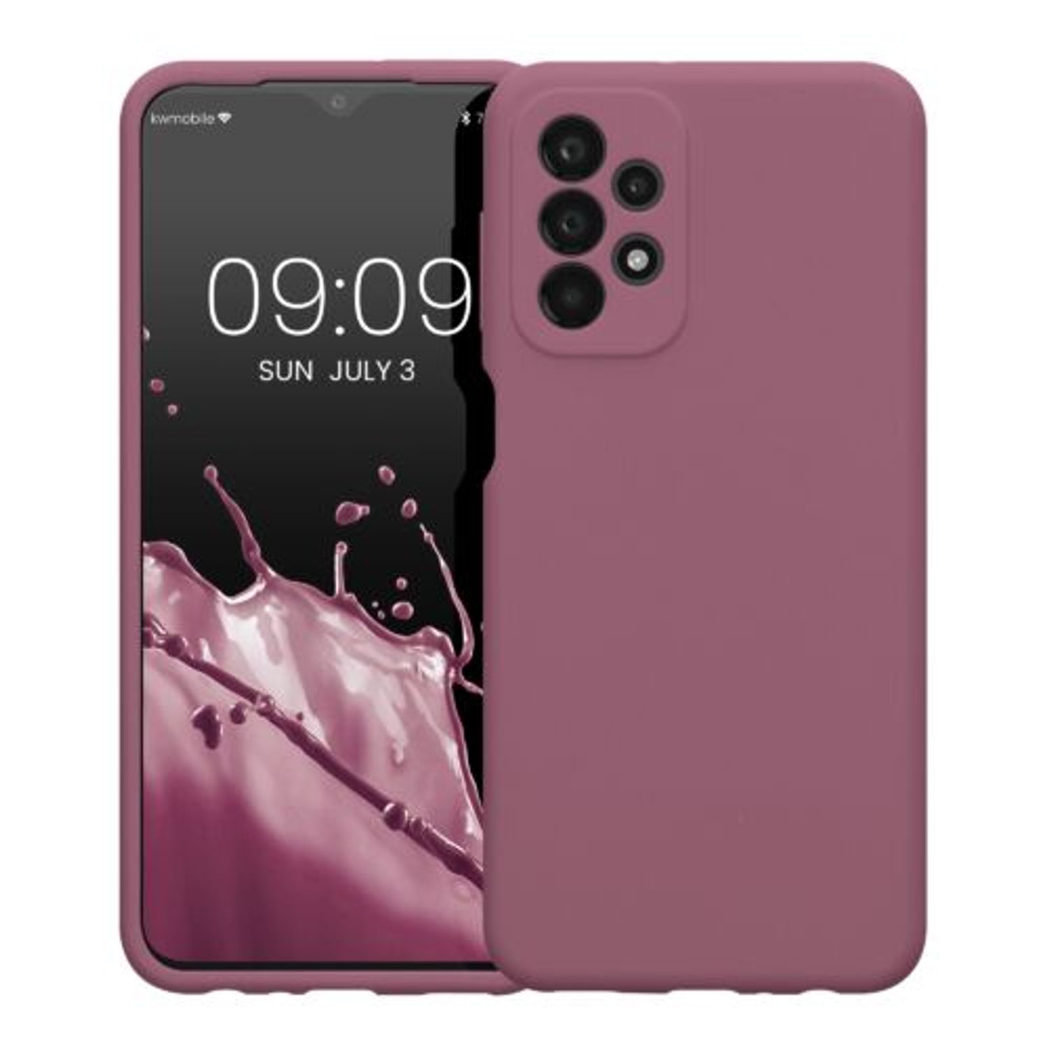 Husa Kwmobile pentru Samsung Galaxy A23, Silicon, Violet, 57829.167 fotografia produsului