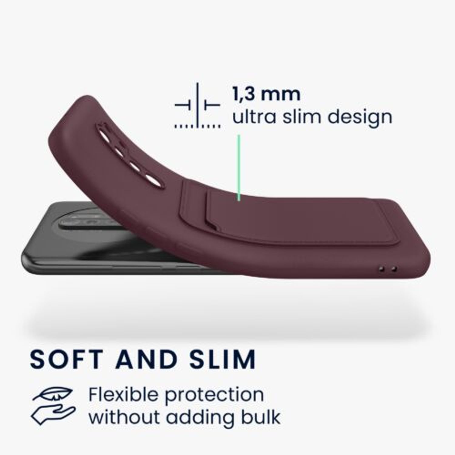 Husa Kwmobile pentru Xiaomi Redmi 9, Silicon, Violet, 57825.190 fotografia produsului View 2 L