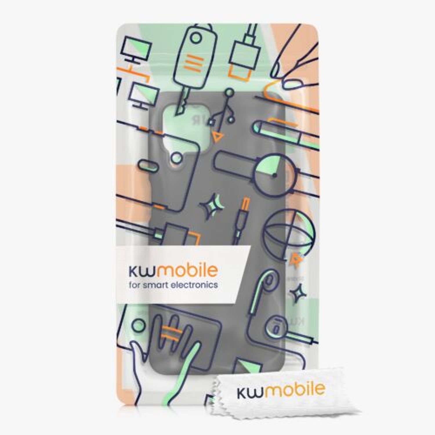 Husa Kwmobile pentru Samsung Galaxy M53 5G, Silicon, Negru, 57854.01 fotografia produsului View 6 L