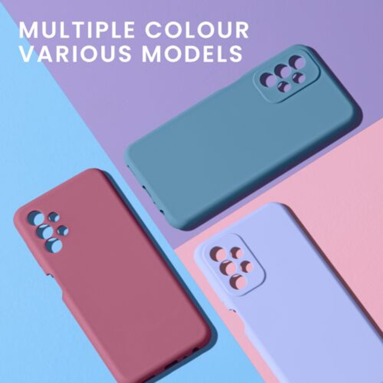 Husa Kwmobile pentru Samsung Galaxy A23, Silicon, Albastru, 57829.202 fotografia produsului View 4 L