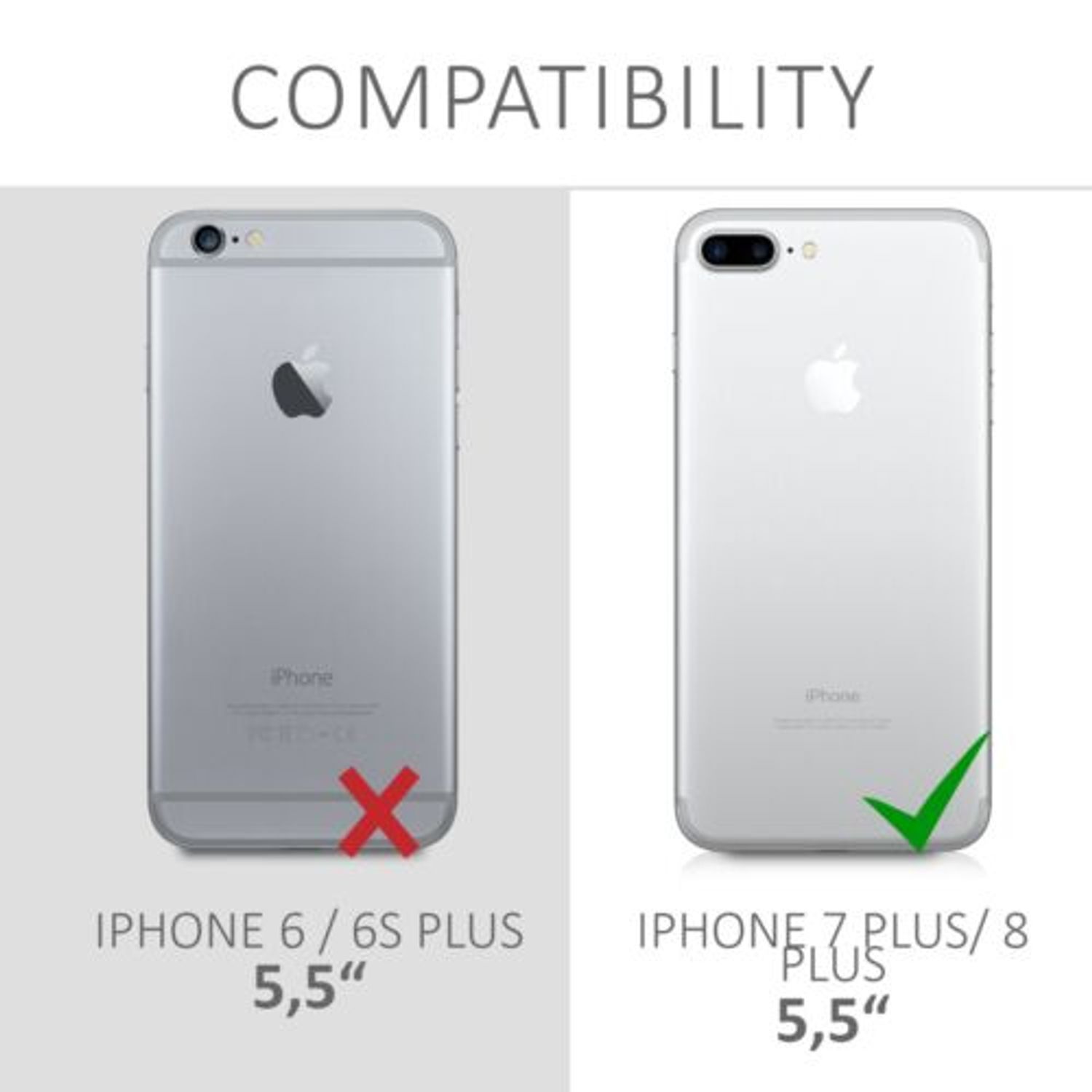 Husa pentru Apple iPhone 8 Plus/iPhone 7 Plus, Silicon, Rosu, 40842.20 fotografia produsului View 6 L