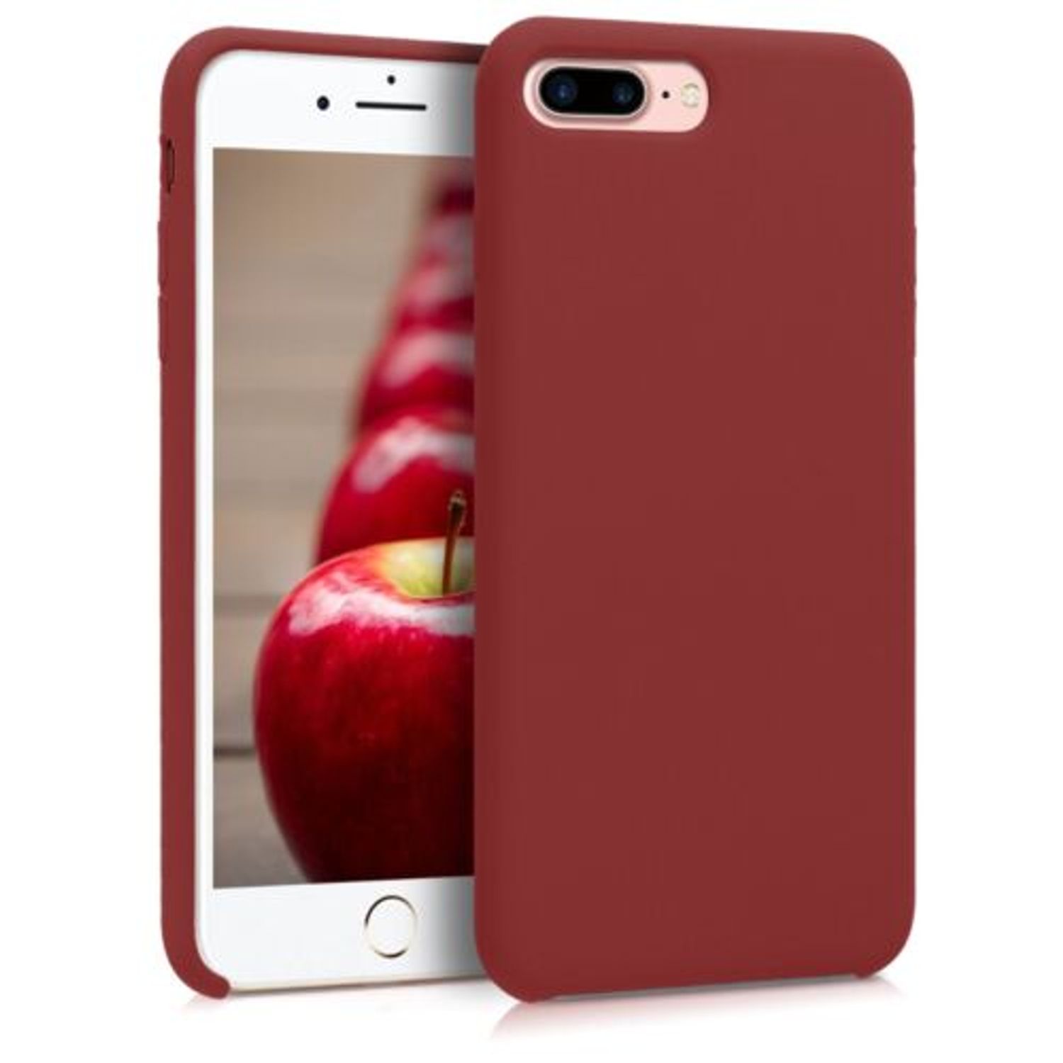 Husa pentru Apple iPhone 8 Plus/iPhone 7 Plus, Silicon, Rosu, 40842.20 fotografia produsului