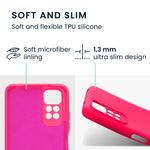 Husa Kwmobile pentru Xiaomi Redmi Note 11/Redmi Note 11s, Silicon, Roz, 57918.77 fotografia produsului View 2 S