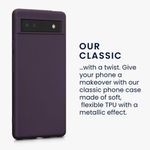 Husa Kwmobile pentru Google Pixel 6a, Silicon, Mov, 57960.115 fotografia produsului View 3 S