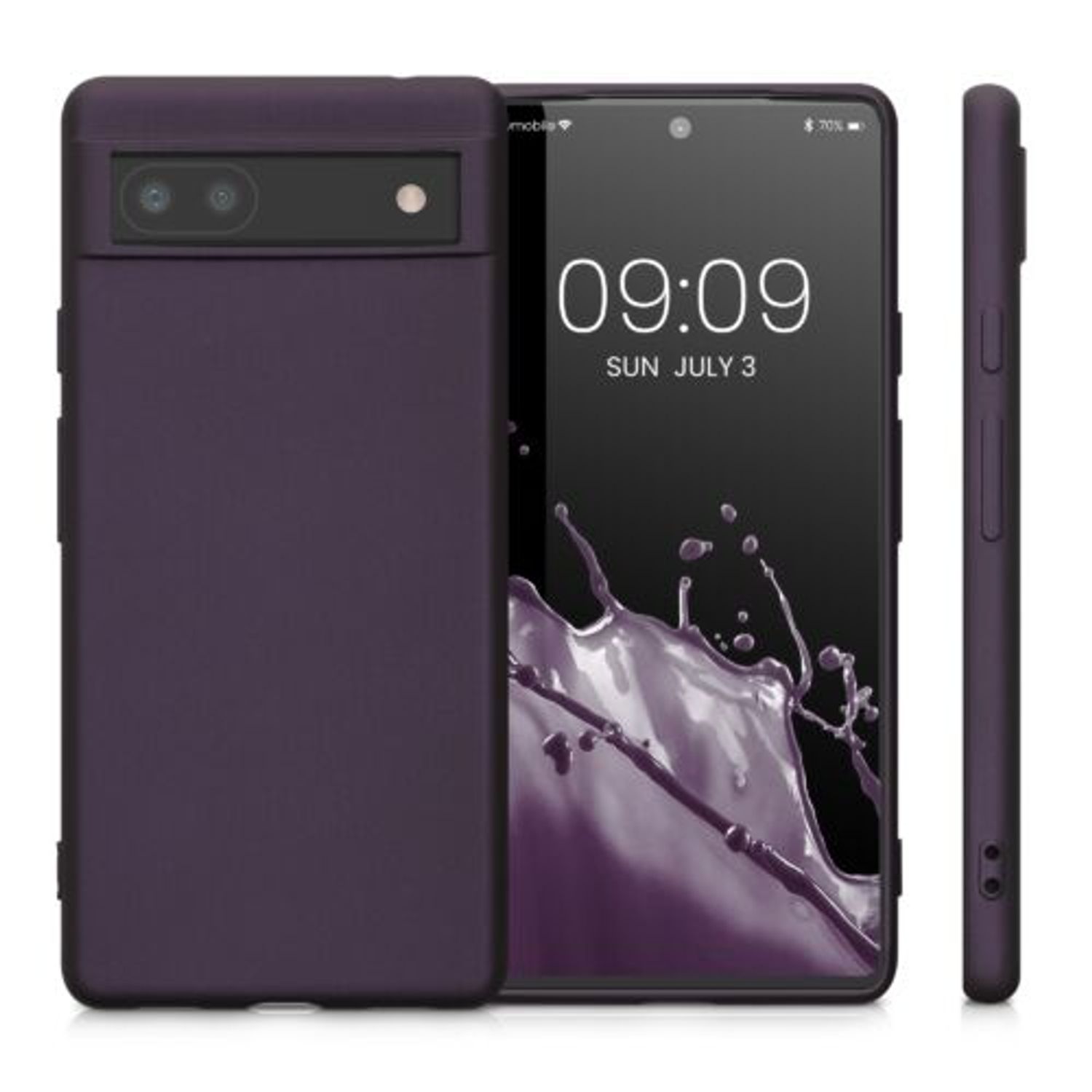 Husa Kwmobile pentru Google Pixel 6a, Silicon, Mov, 57960.115 fotografia produsului