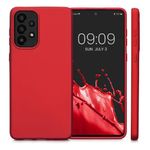 Husa Kwmobile pentru Samsung Galaxy A73 5G, Silicon, Rosu, 57959.36 fotografia produsului