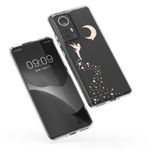 Husa Kwmobile pentru Xiaomi 12 Pro, Silicon, Transparent/Auriu, 57945.01 fotografia produsului