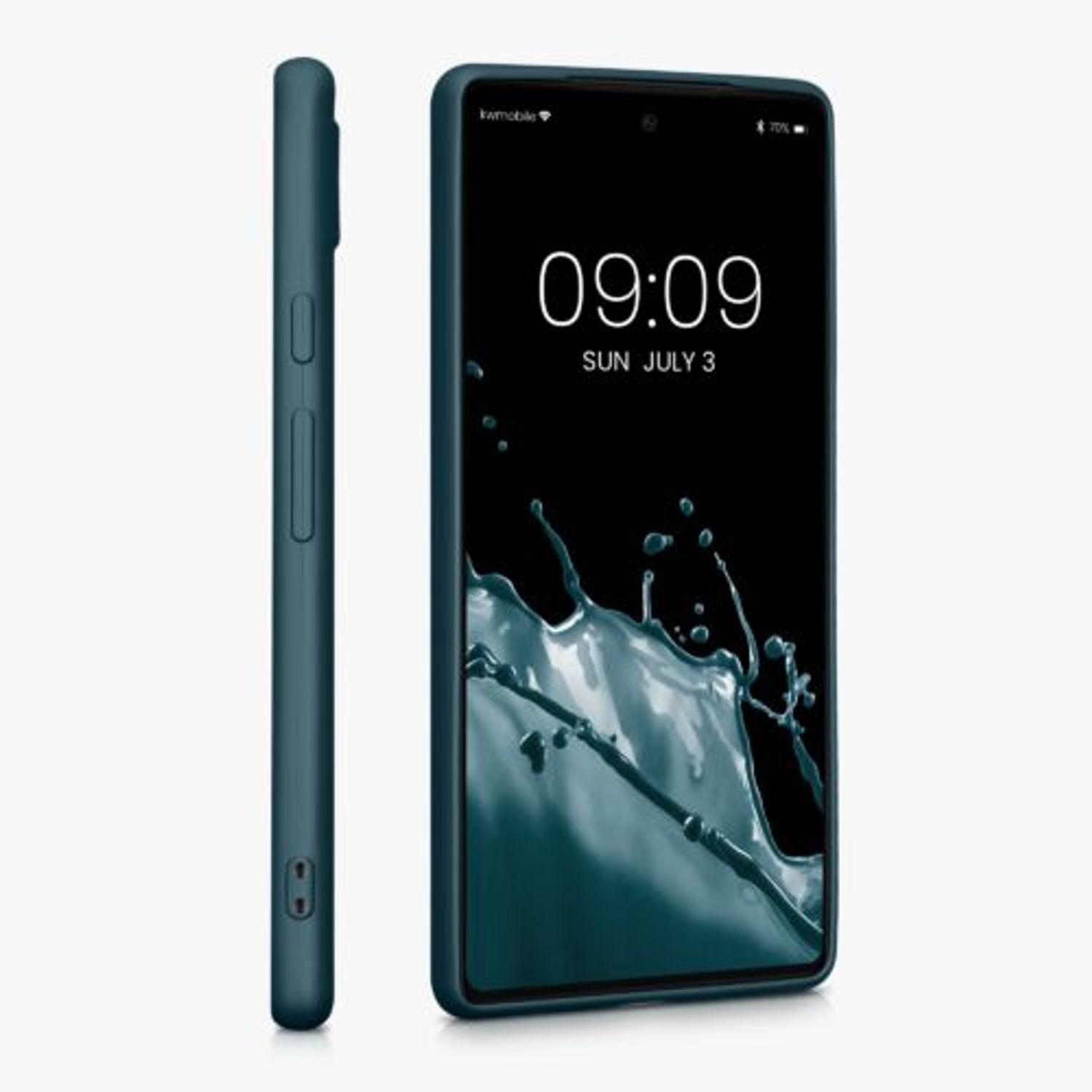 Husa Kwmobile pentru Google Pixel 6a, Silicon, Verde, 57960.14 fotografia produsului View 5 L