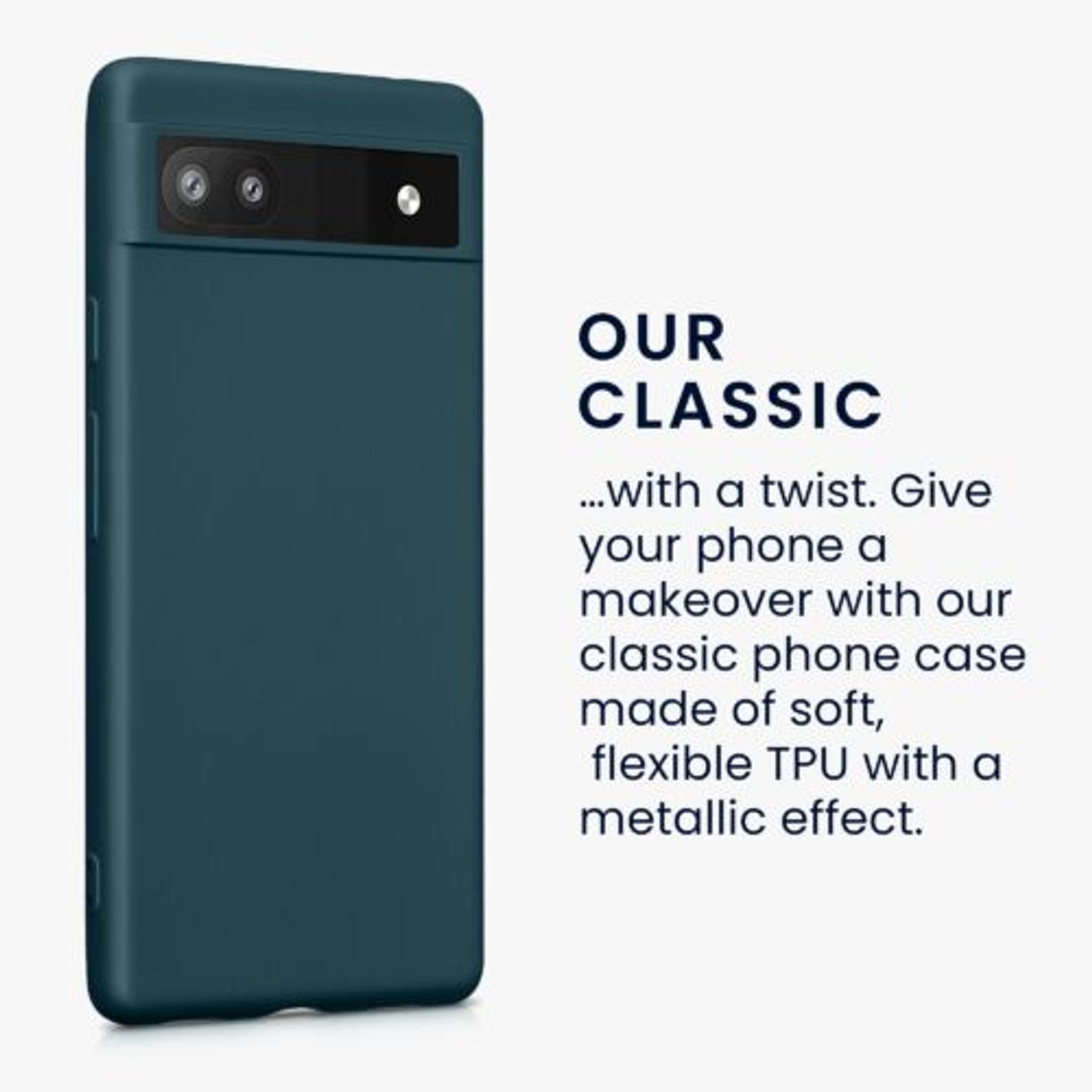 Husa Kwmobile pentru Google Pixel 6a, Silicon, Verde, 57960.14 fotografia produsului View 6 L