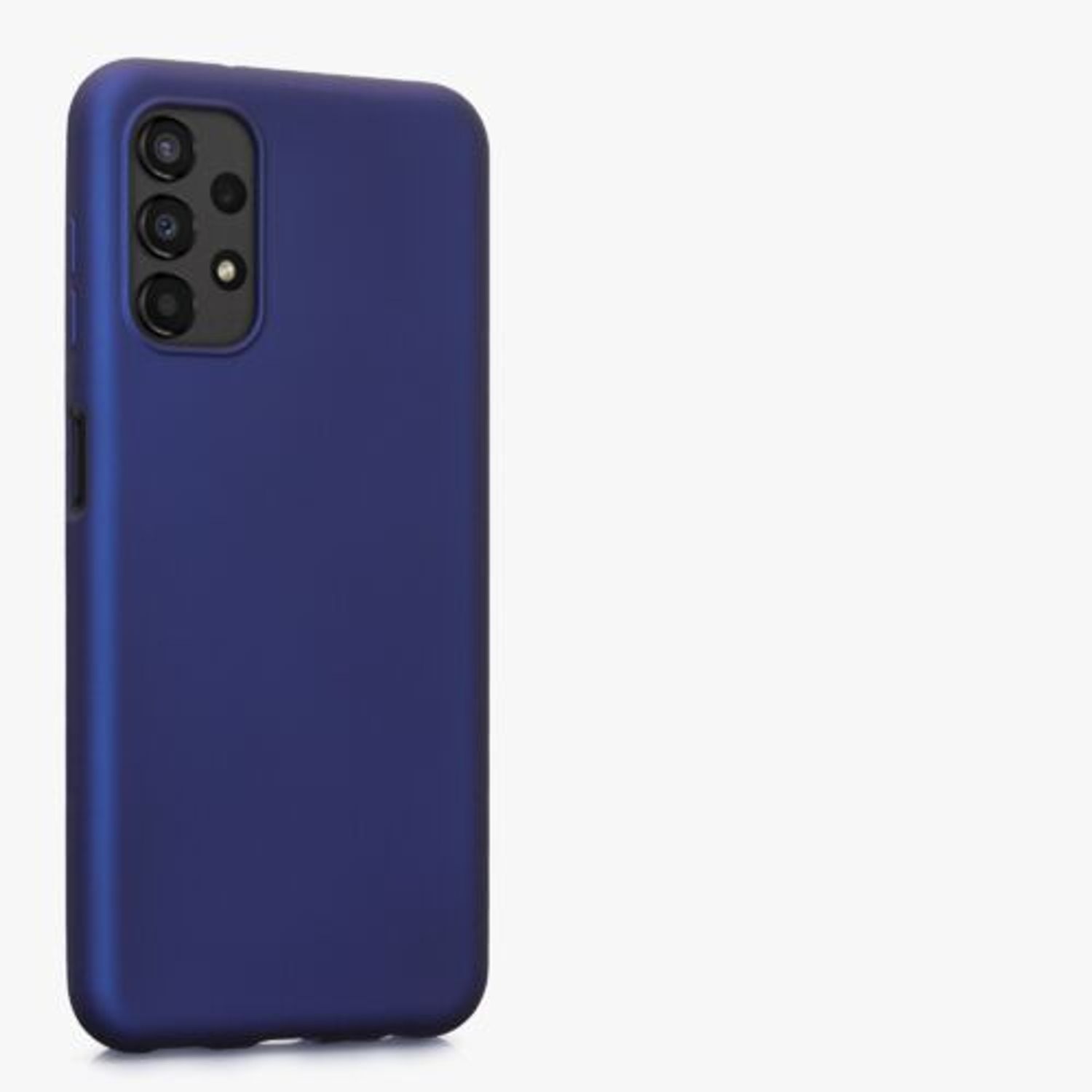 Husa Kwmobile pentru Samsung Galaxy A13, Silicon, Albastru, 57956.64 fotografia produsului View 7 L