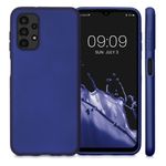 Husa Kwmobile pentru Samsung Galaxy A13, Silicon, Albastru, 57956.64 fotografia produsului