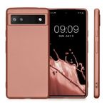 Husa Kwmobile pentru Google Pixel 6a, Silicon, Rose Gold, 57960.211 fotografia produsului