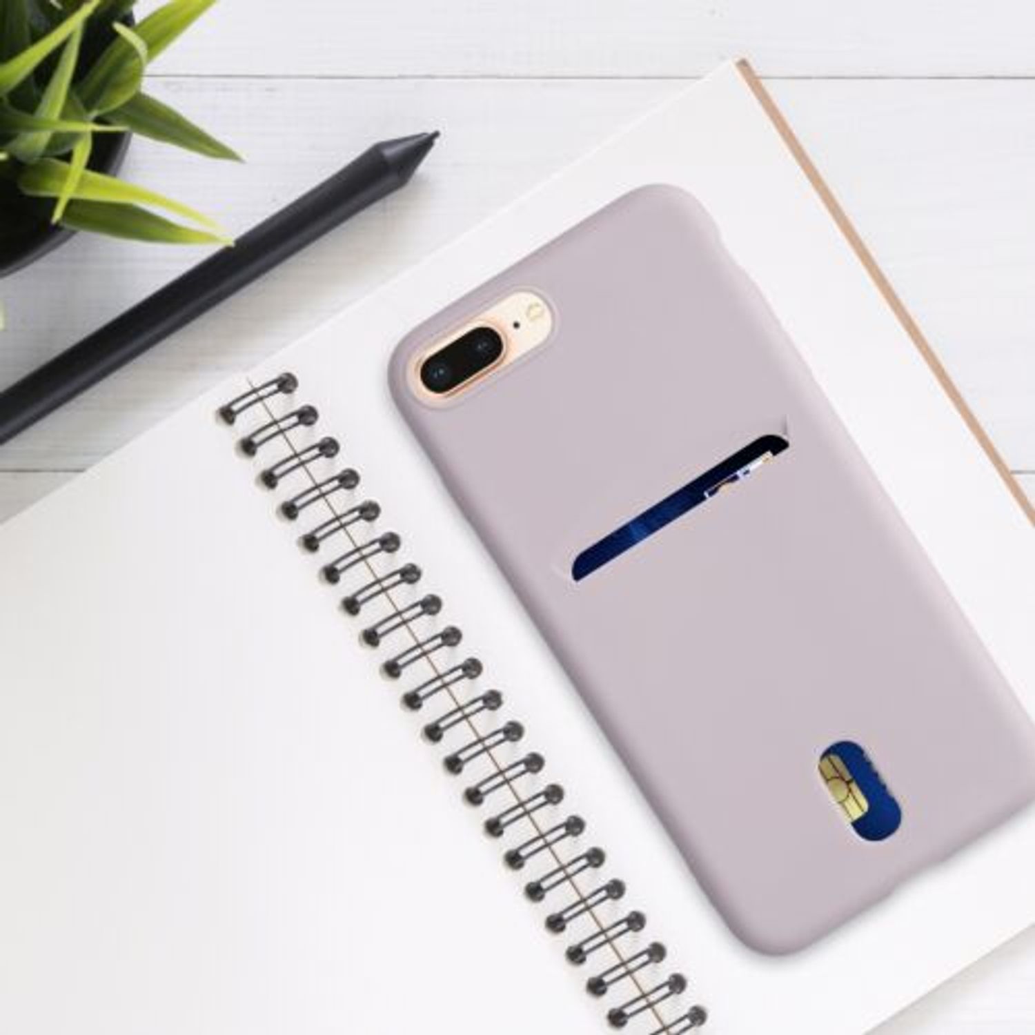 Husa pentru iPhone 8 Plus/iPhone 7 Plus, Silicon, Roz, 49102.109 fotografia produsului View 3 L