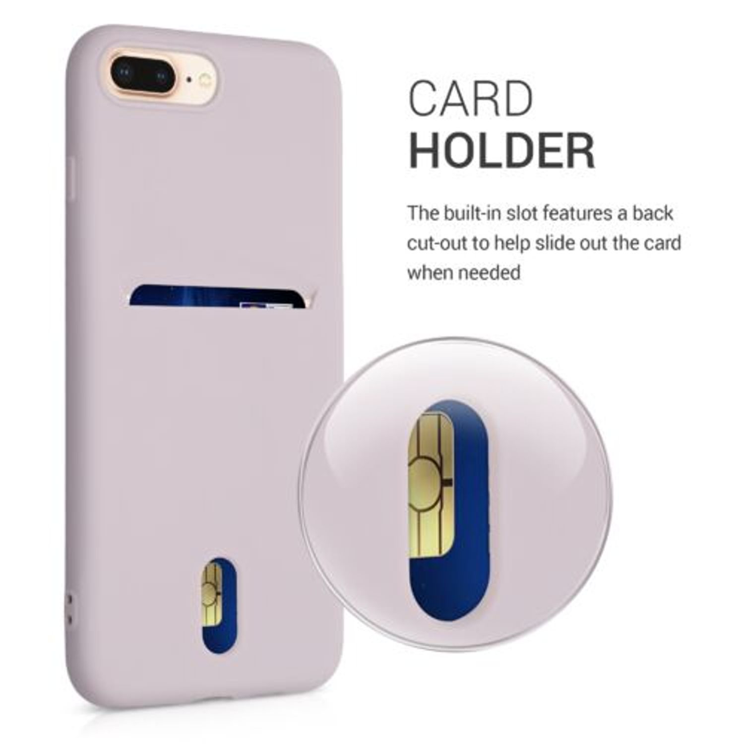 Husa pentru iPhone 8 Plus/iPhone 7 Plus, Silicon, Roz, 49102.109 fotografia produsului View 4 L