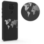 Husa Kwmobile pentru Xiaomi Redmi Note 9, Silicon, Transparent/Argintiu, 57084.05 fotografia produsului View 3 S