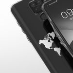 Husa Kwmobile pentru Xiaomi Redmi Note 9, Silicon, Transparent/Argintiu, 57084.05 fotografia produsului View 4 S