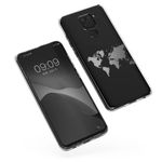 Husa Kwmobile pentru Xiaomi Redmi Note 9, Silicon, Transparent/Argintiu, 57084.05 fotografia produsului