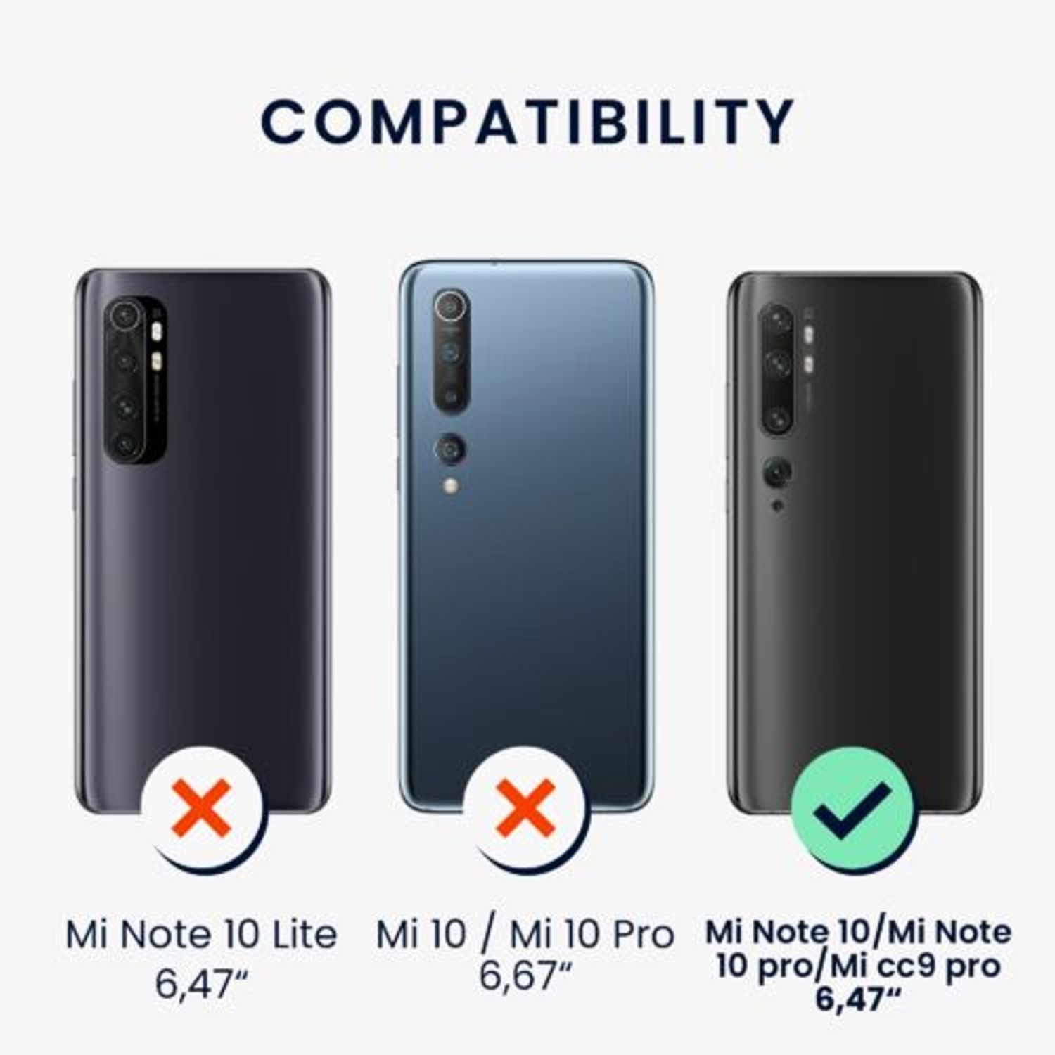 Husa Kwmobile pentru Xiaomi Mi Note 10/Mi Note 10 Pro, Silicon, Roz, 50952.65 fotografia produsului View 4 L