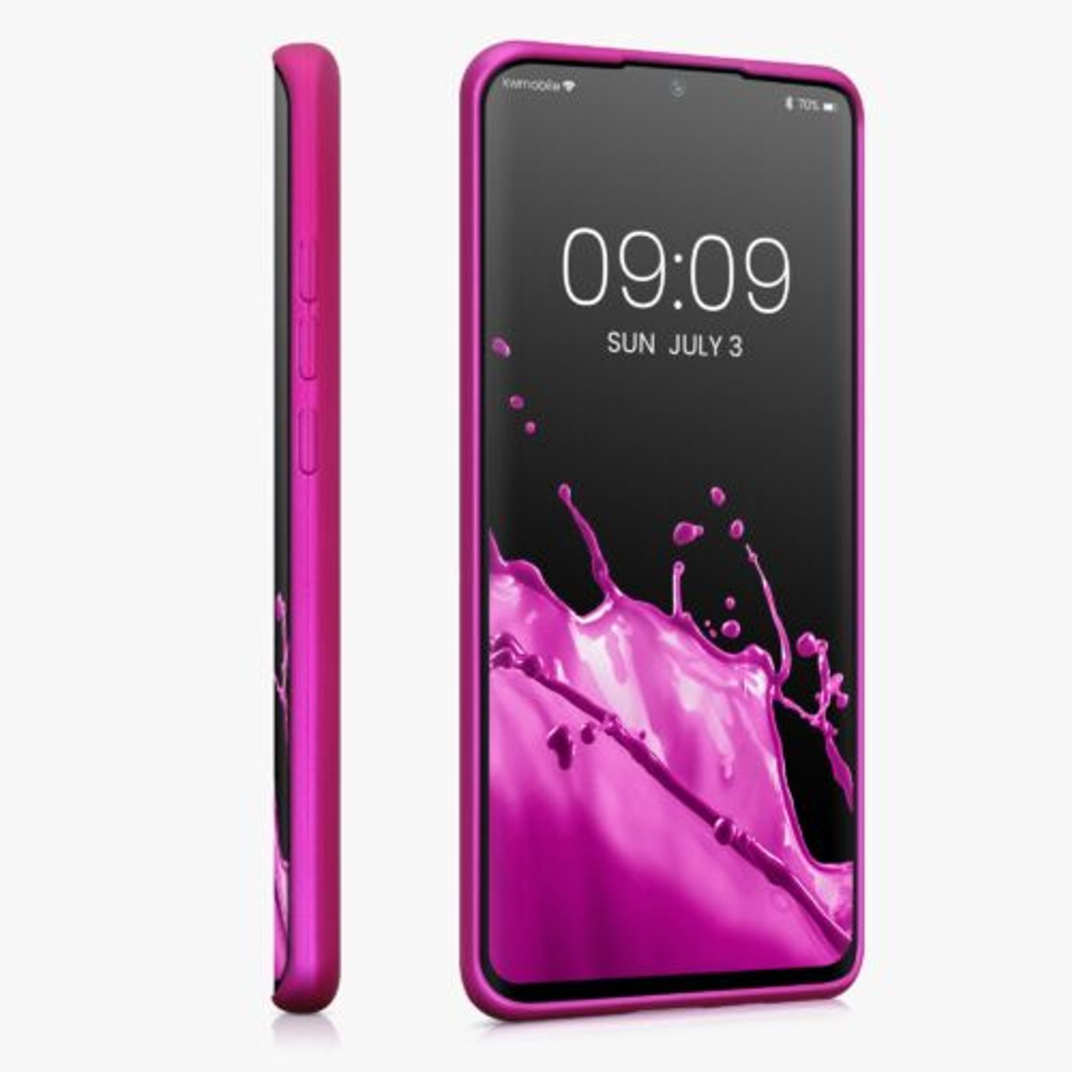 Husa Kwmobile pentru Xiaomi Mi Note 10/Mi Note 10 Pro, Silicon, Roz, 50952.65 fotografia produsului View 5 L
