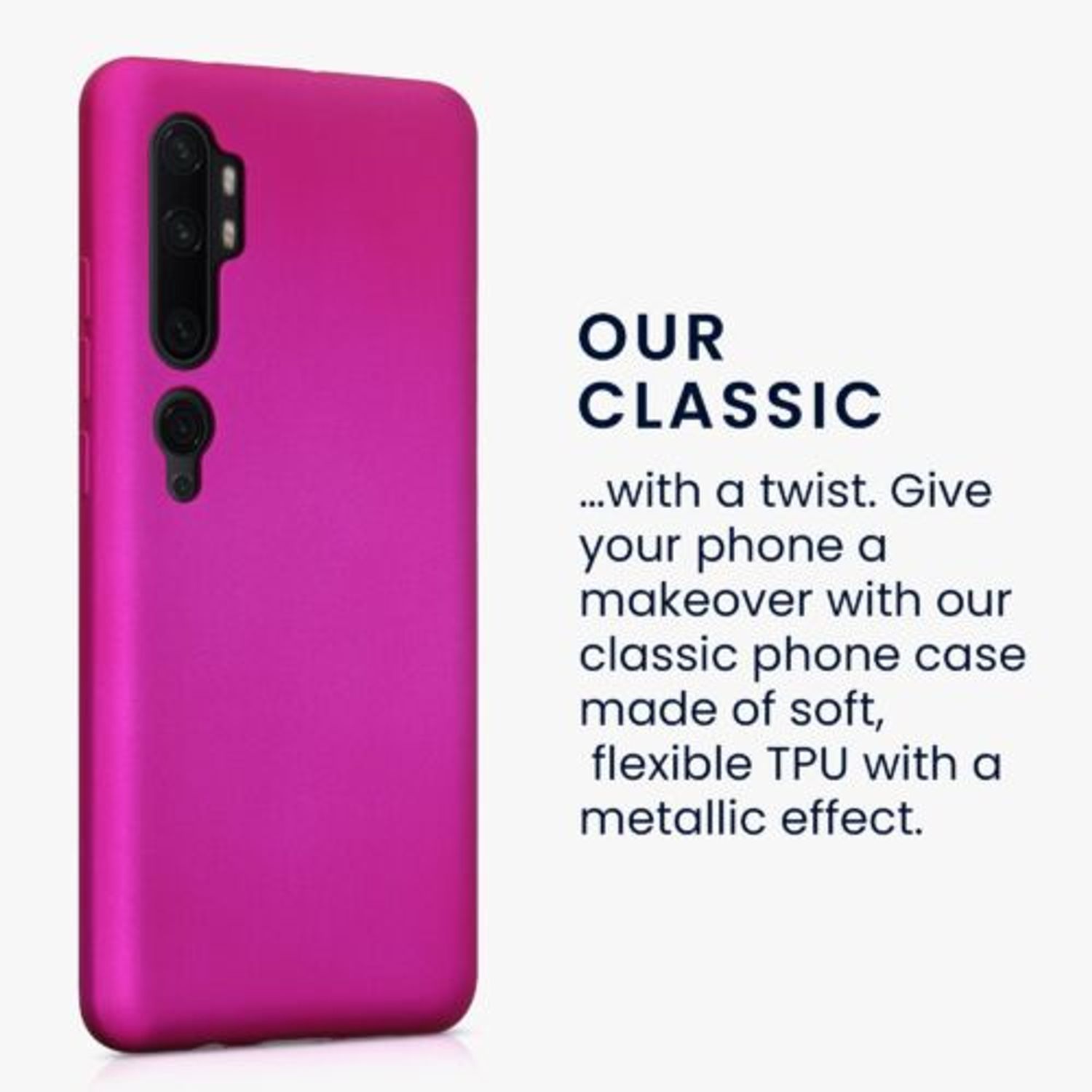 Husa Kwmobile pentru Xiaomi Mi Note 10/Mi Note 10 Pro, Silicon, Roz, 50952.65 fotografia produsului View 6 L