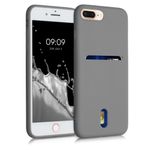 Husa pentru iPhone 8 Plus/iPhone 7 Plus, Silicon, Gri, 49102.155 fotografia produsului