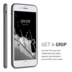 Husa pentru iPhone 8 Plus/iPhone 7 Plus, Silicon, Gri, 49102.155 fotografia produsului View 5 S