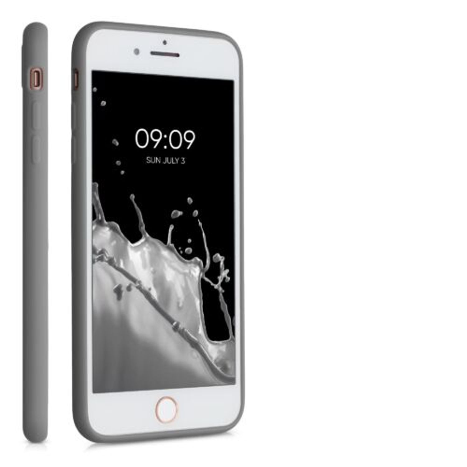 Husa pentru iPhone 8 Plus/iPhone 7 Plus, Silicon, Gri, 49102.155 fotografia produsului View 9 L
