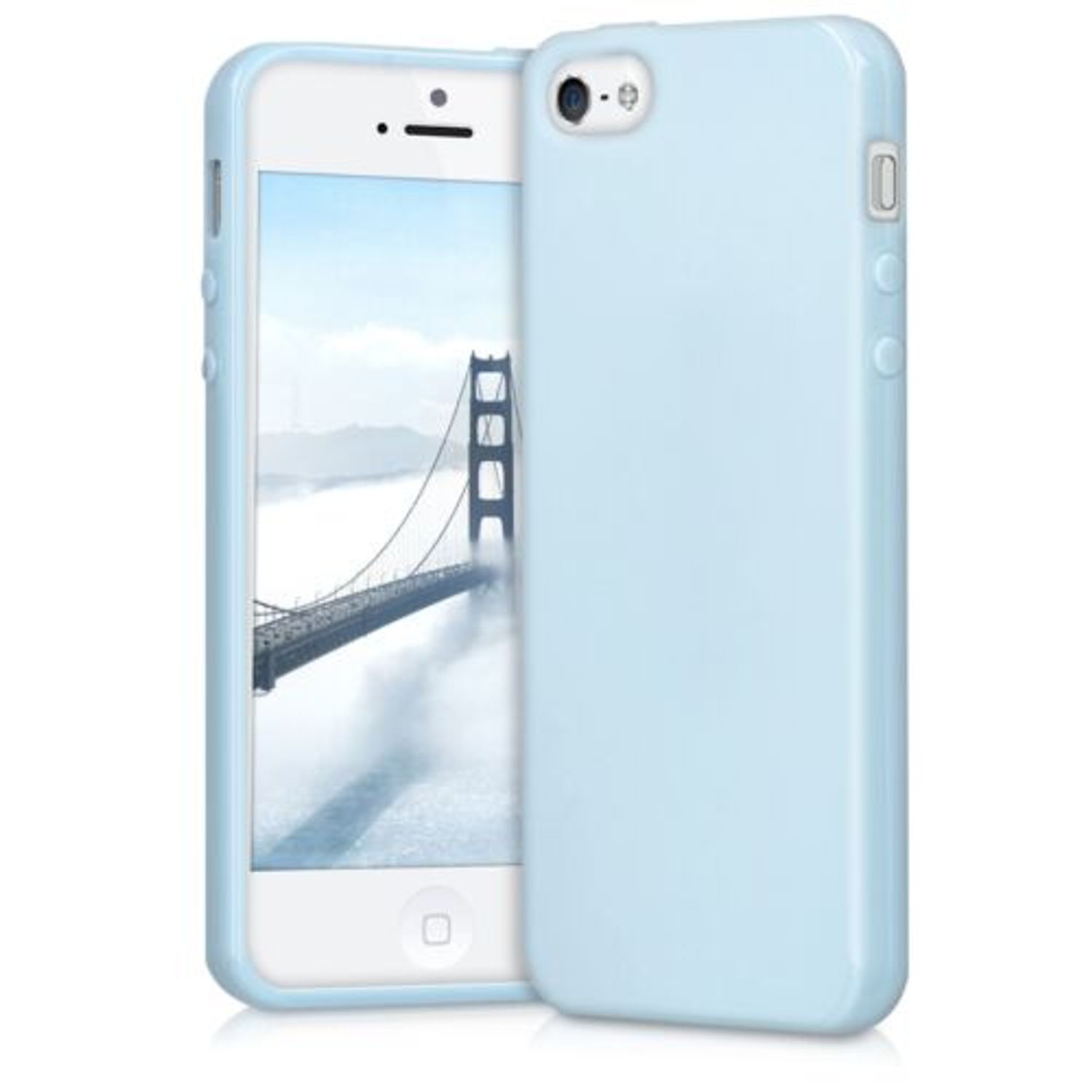 Husa pentru Apple iPhone 5/iPhone 5s/iPhone SE, Silicon, Albastru, 33098.58 fotografia produsului