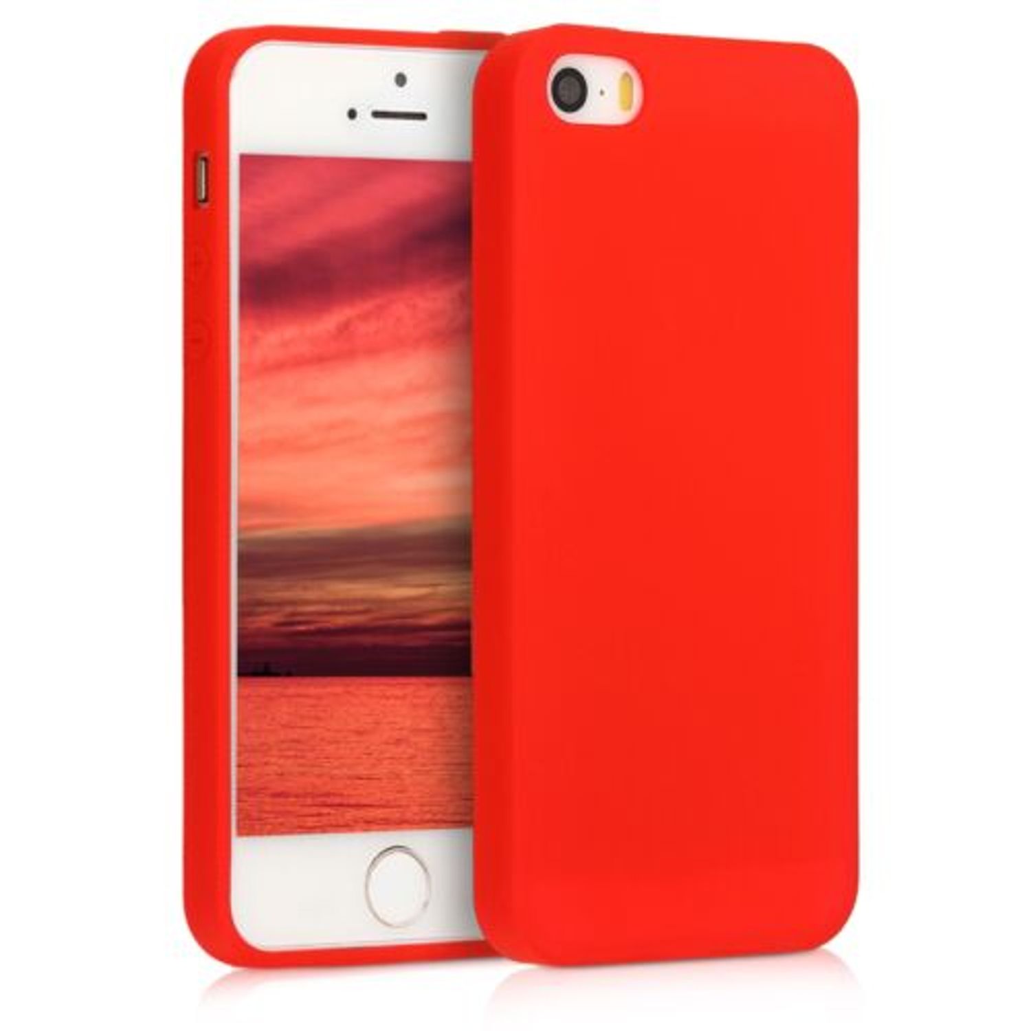 Husa pentru Apple iPhone 5/iPhone 5s/iPhone SE, Silicon, Rosu, 44141.111 fotografia produsului