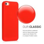 Husa pentru Apple iPhone 5/iPhone 5s/iPhone SE, Silicon, Rosu, 44141.111 fotografia produsului View 4 S