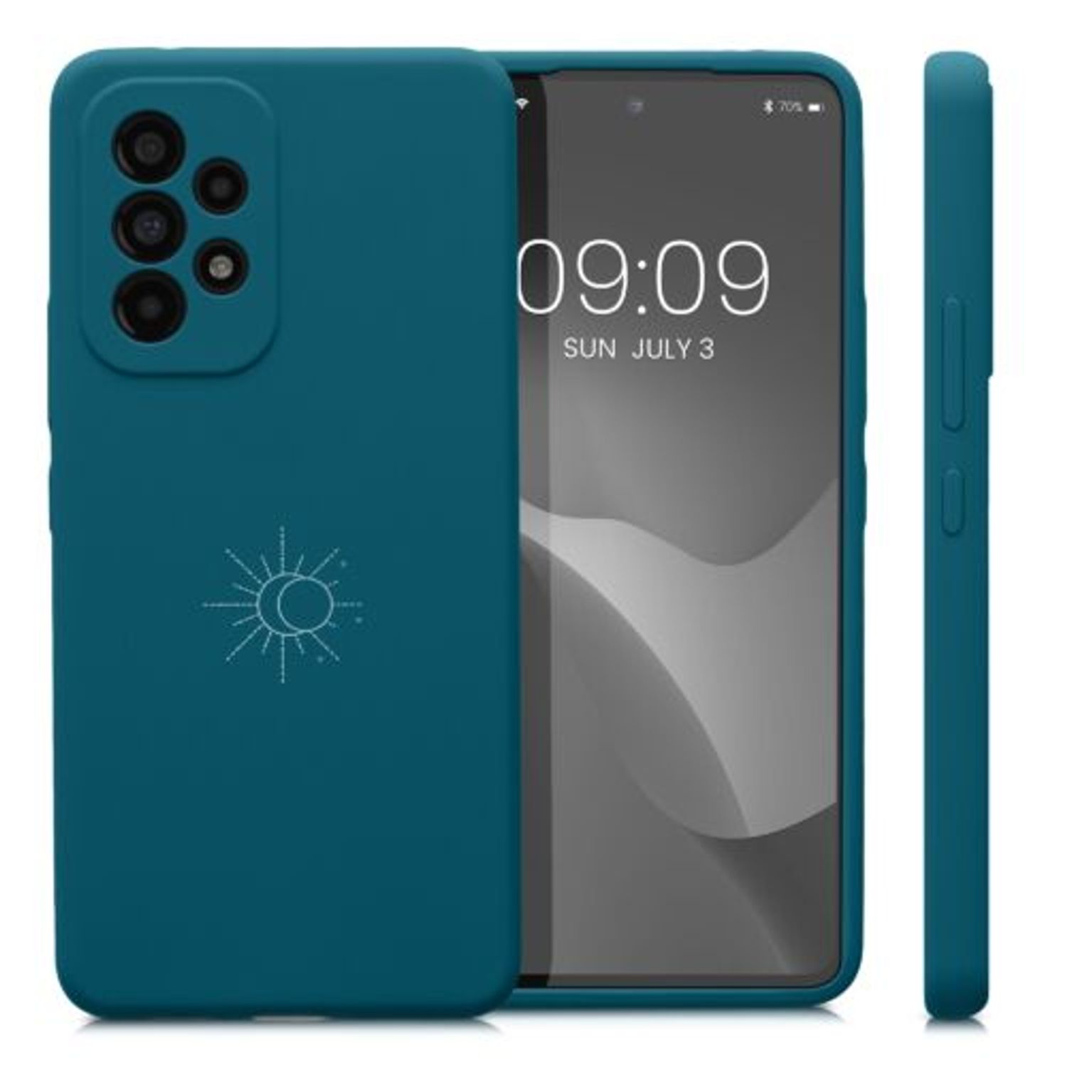 Husa Kwmobile pentru Samsung Galaxy A53 5G, Silicon, Verde, 58023.06 fotografia produsului