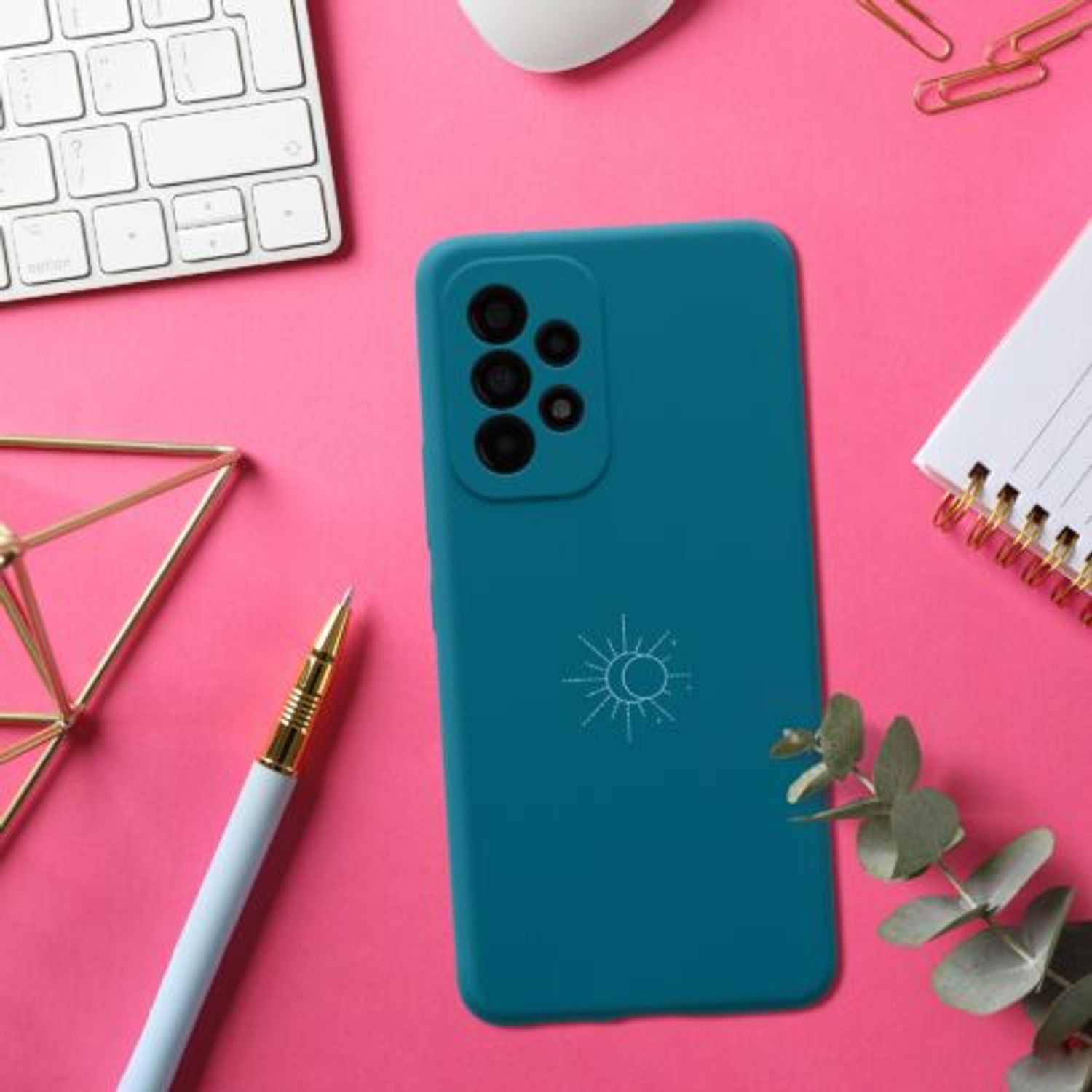Husa Kwmobile pentru Samsung Galaxy A53 5G, Silicon, Verde, 58023.06 fotografia produsului View 2 L