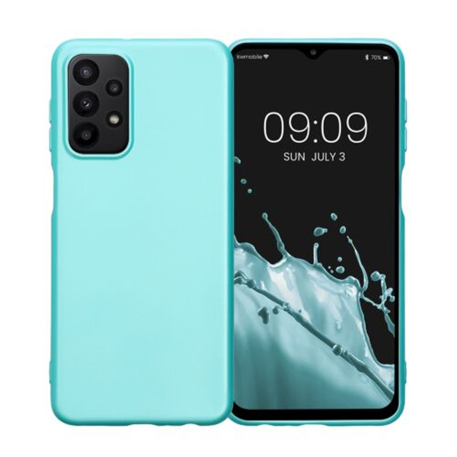 Husa Kwmobile pentru Samsung Galaxy A23, Silicon, Verde, 58020.231 fotografia produsului