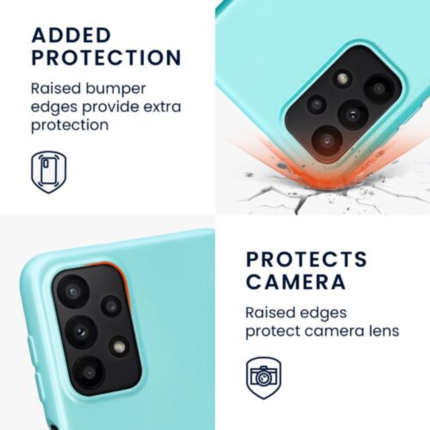 Husa Kwmobile pentru Samsung Galaxy A23, Silicon, Verde, 58020.231 fotografia produsului View 3 L