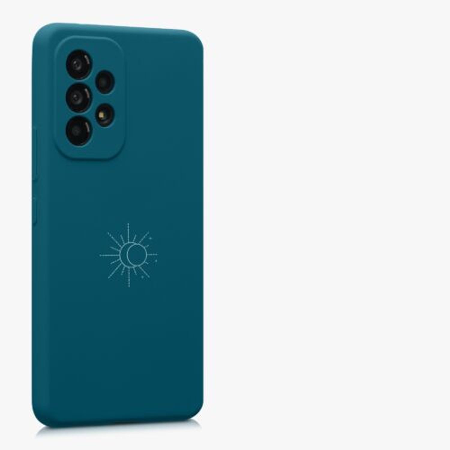Husa Kwmobile pentru Samsung Galaxy A53 5G, Silicon, Verde, 58023.06 fotografia produsului View 7 L