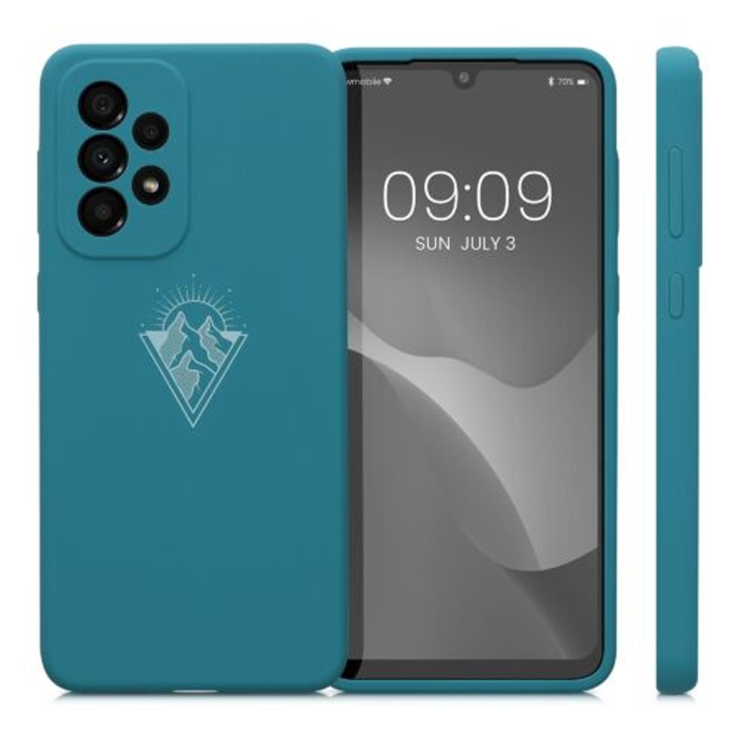 Husa Kwmobile pentru Samsung Galaxy A33 5G, Silicon, Verde, 58026.01 fotografia produsului