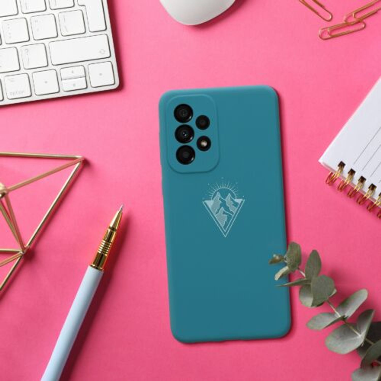 Husa Kwmobile pentru Samsung Galaxy A33 5G, Silicon, Verde, 58026.01 fotografia produsului View 2 L