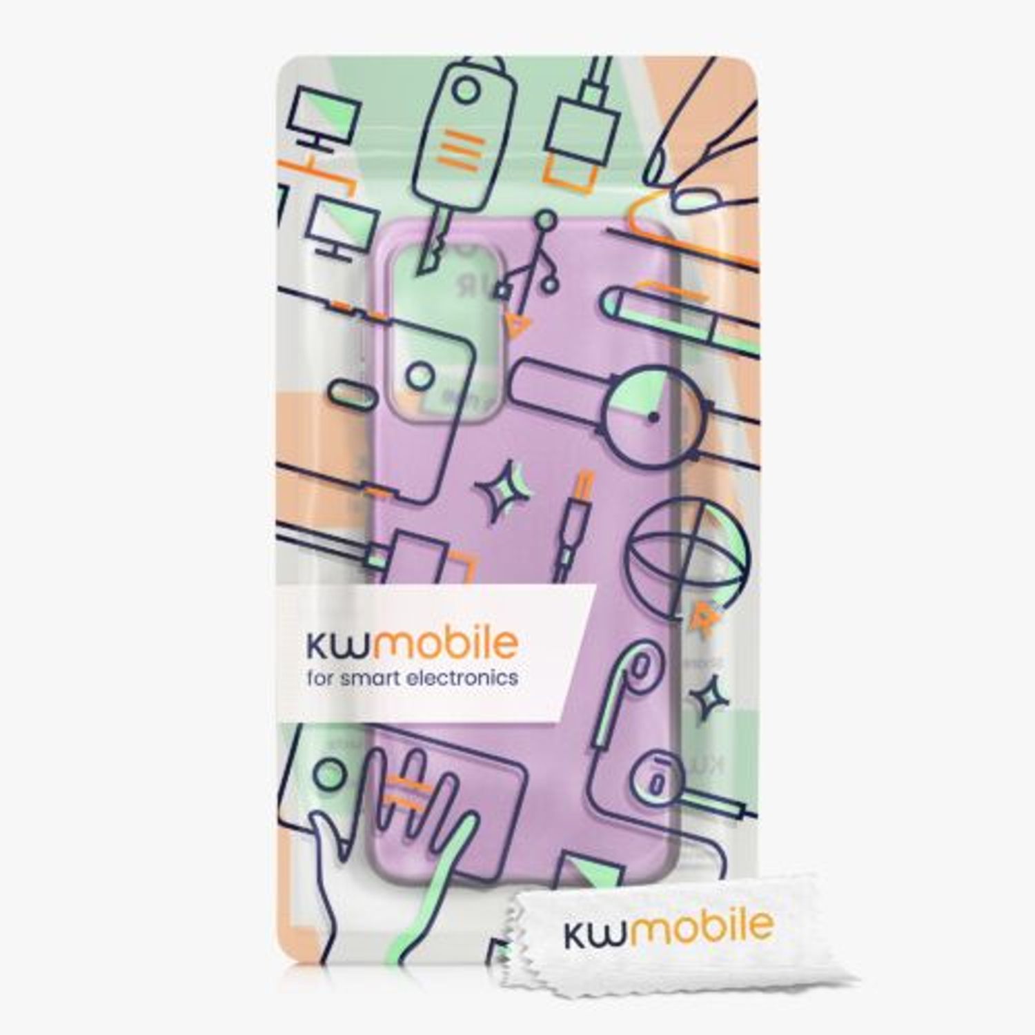 Husa Kwmobile pentru Samsung Galaxy A23, Silicon, Mov, 58020.230 fotografia produsului View 7 L