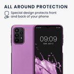 Husa Kwmobile pentru Samsung Galaxy A23, Silicon, Mov, 58020.230 fotografia produsului View 6 S
