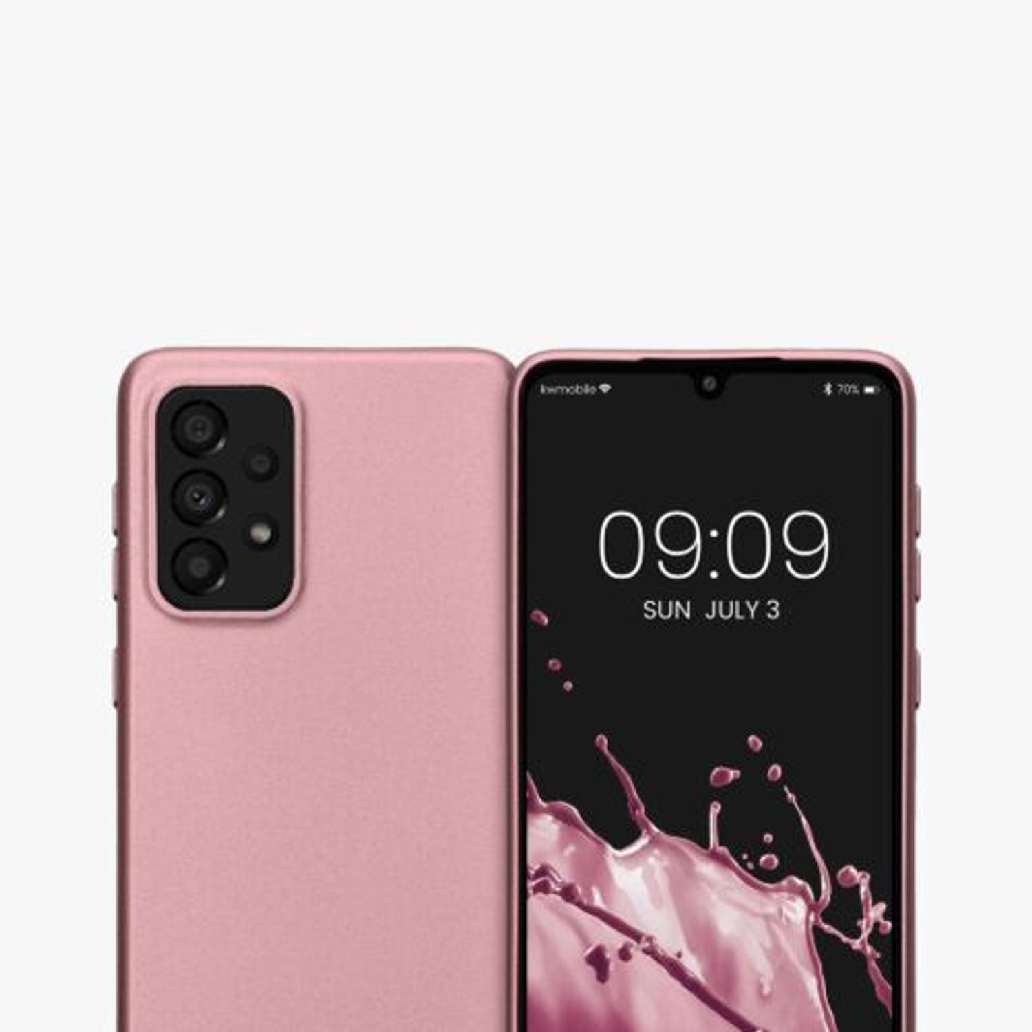 Husa Kwmobile pentru Samsung Galaxy A33 5G, Silicon, Rose Gold, 58022.31 fotografia produsului View 10 L