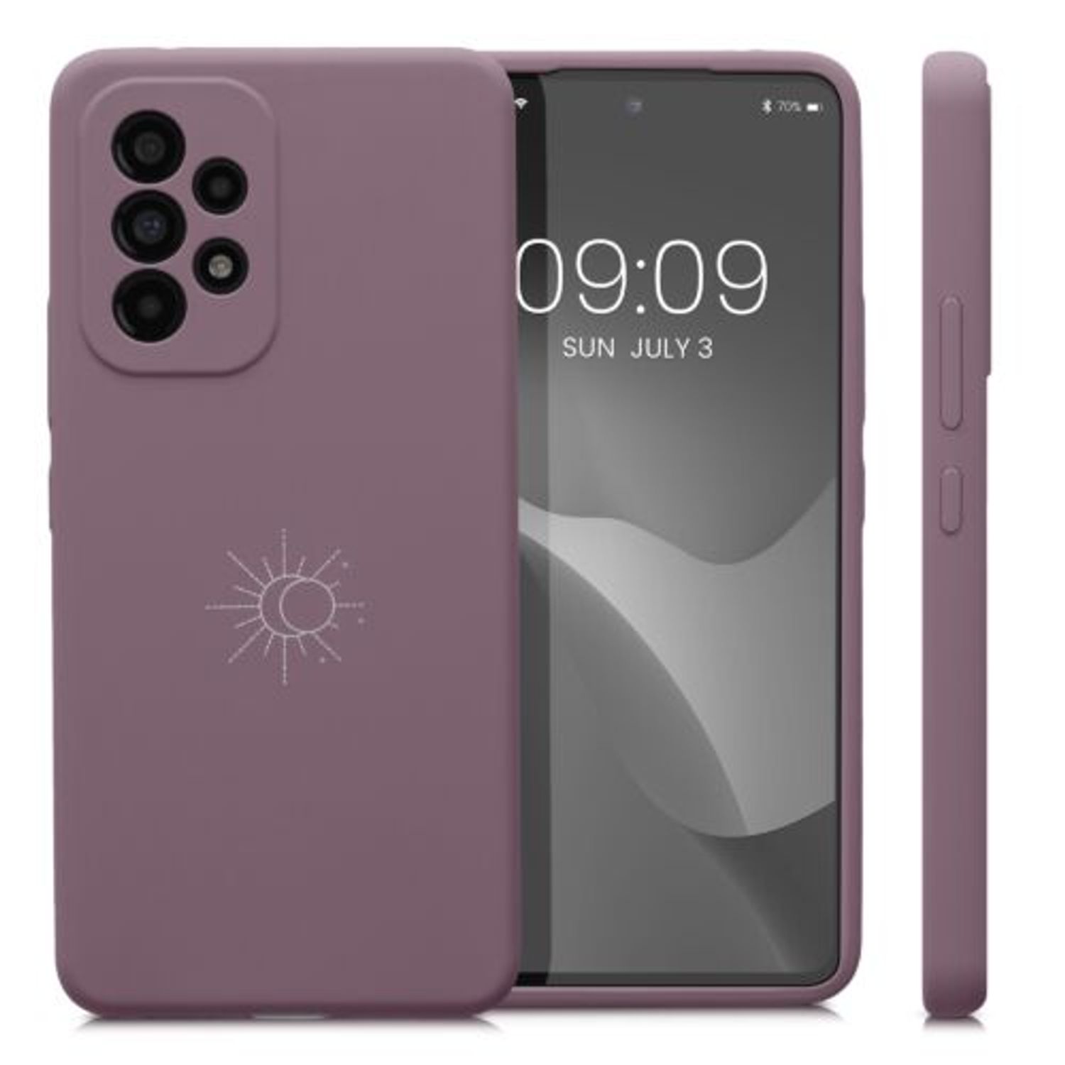 Husa Kwmobile pentru Samsung Galaxy A53 5G, Silicon, Mov, 58023.04 fotografia produsului