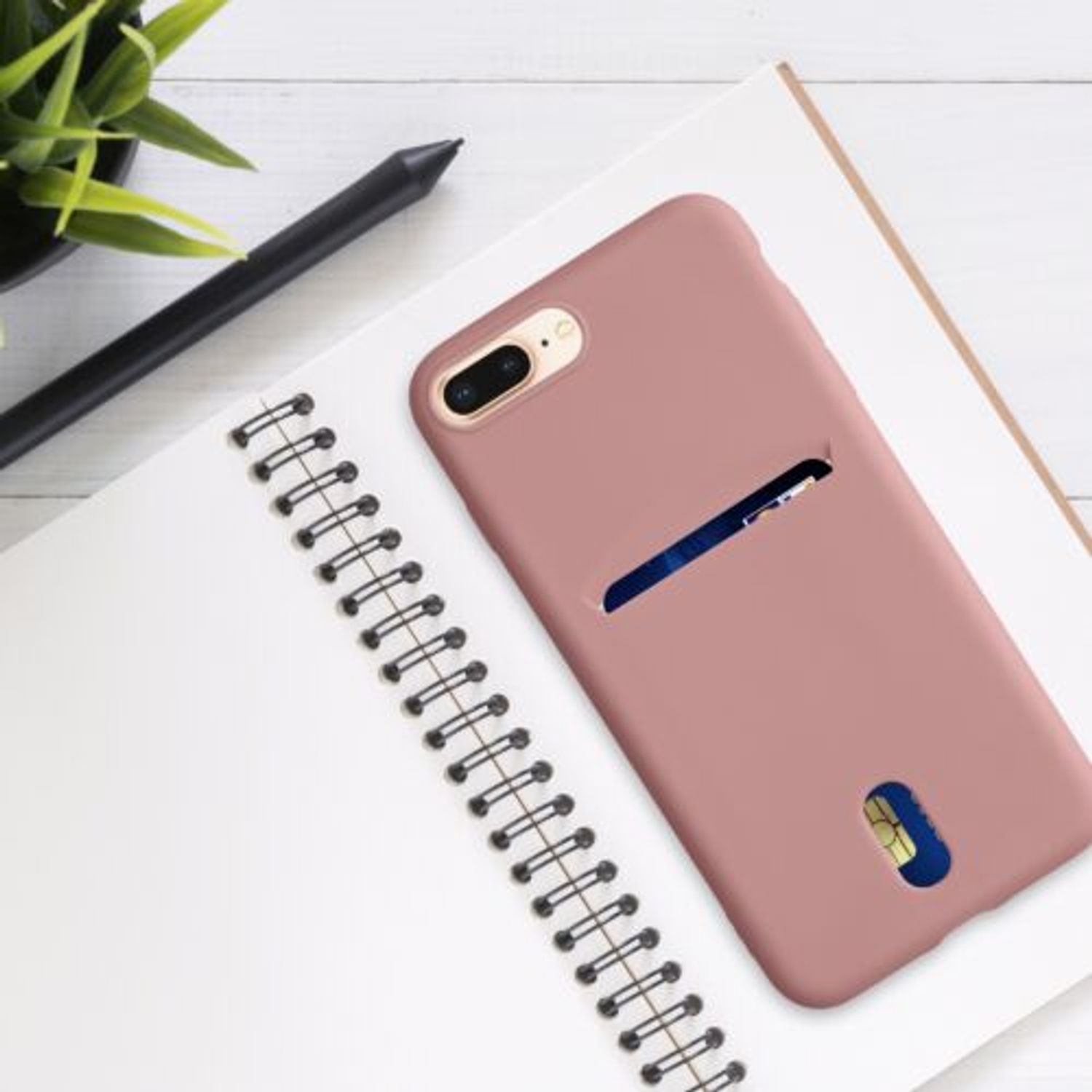 Husa pentru iPhone 8 Plus/iPhone 7 Plus, Silicon, Roz, 49102.193 fotografia produsului View 6 L