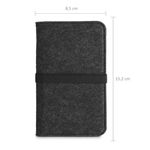 Husa Universala Kwmobile marime M - 5,5 inch, Microfibra, Gri, 58045.02 fotografia produsului View 5 S