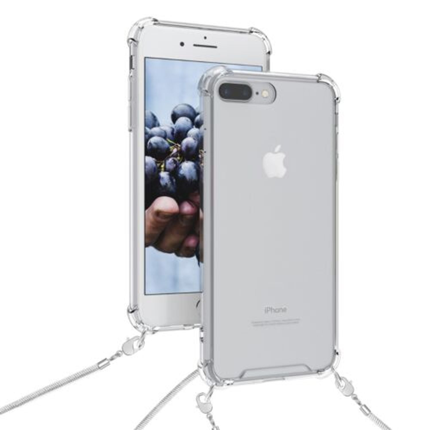 Husa pentru Apple iPhone 8 Plus/iPhone 7 Plus, Silicon, Transparent, 49875.35 fotografia produsului View 5 L