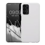 Husa Kwmobile pentru Samsung Galaxy A23, Silicon, Alb, 58044.48 fotografia produsului