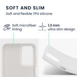 Husa Kwmobile pentru Samsung Galaxy A23, Silicon, Alb, 58044.48 fotografia produsului View 2 S