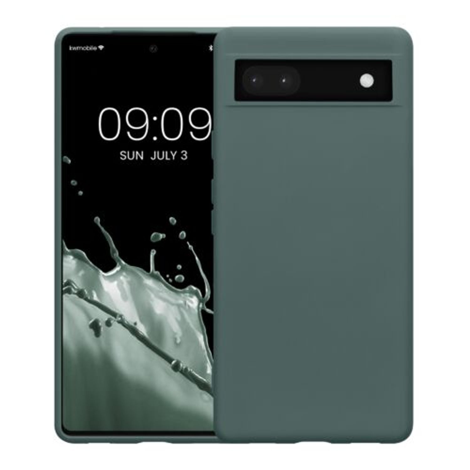 Husa Kwmobile pentru Google Pixel 6a, Silicon, Verde, 58053.171 fotografia produsului