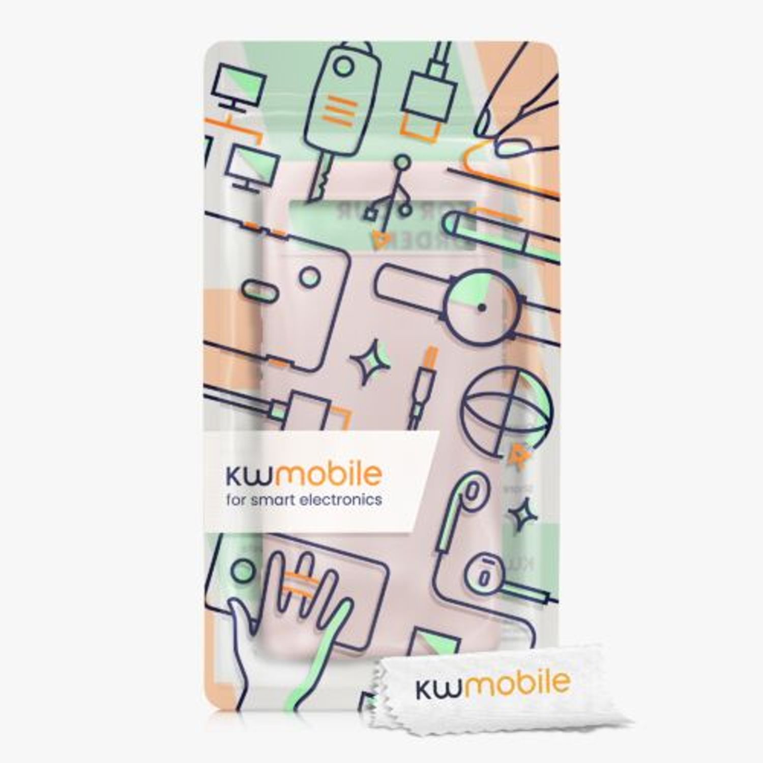 Husa Kwmobile pentru Google Pixel 6a, Silicon, Crem, 58053.225 fotografia produsului View 11 L