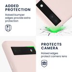 Husa Kwmobile pentru Google Pixel 6a, Silicon, Crem, 58053.225 fotografia produsului View 14 S