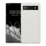 Husa Kwmobile pentru Google Pixel 6a, Silicon, Alb, 58053.48 fotografia produsului